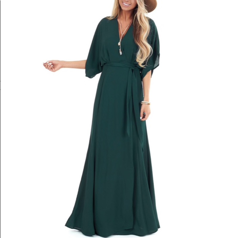 V-Neck Wrap Dress